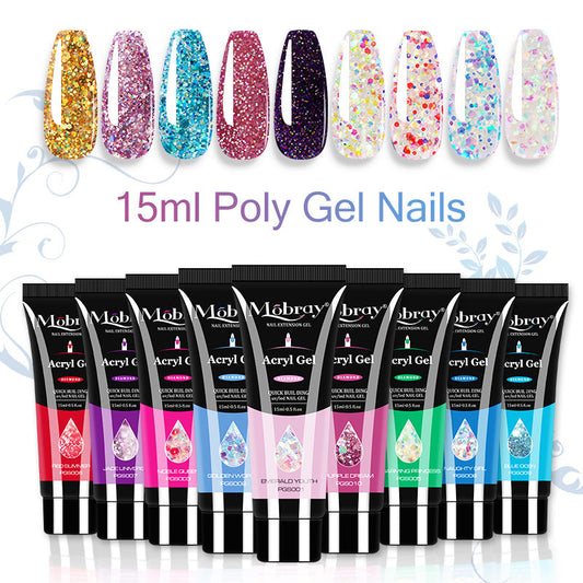 (🎄Specialerbjudanden inför julen🎁)Poly nagelgel för snabb nagelförlängning