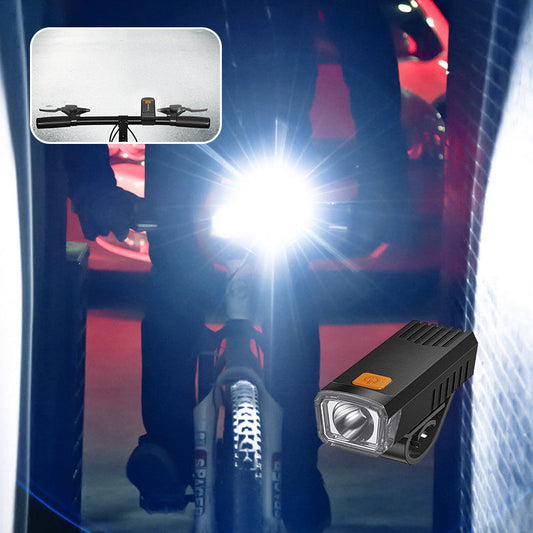 🚴♂️LED-vattentät uppladdningsbar cykellykta med klämma – ljusstark & hållbar✨