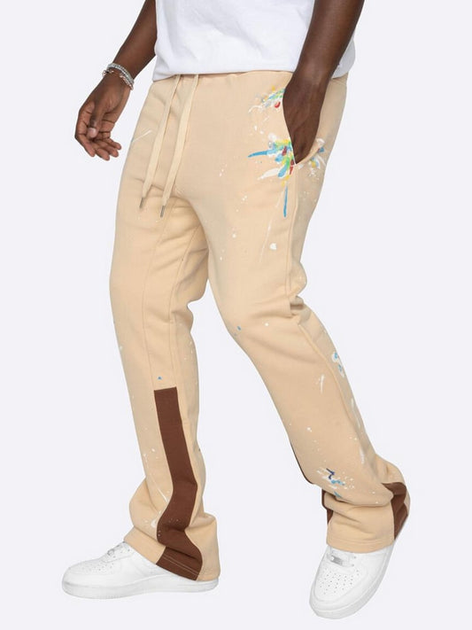 Paint Splatter Utsvängd Sweatpants