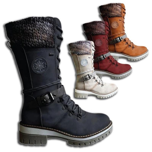 🎁Heta erbjudanden 50 % RABATT🔥Vattentäta knähöga snöstövlar för damer👢