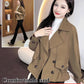 Kort mode trenchcoat i koreansk stil