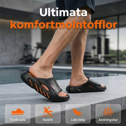 🔥🎁Nyhet 50 % rabatt | Halkfria molnslides med tjock sula för herrar