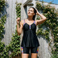 👙 50% RABATT! 🌊 Flödande tankini-baddräkt för kvinnor med shorts – Bekväm passform & snabbtorkande – Perfekt för strand, pool eller semester – stilren och praktisk ☀️✨