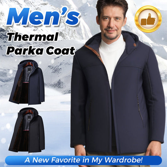 🔥Varm Gåva🔥Mäns Termiska Tjocka Huva-Parka