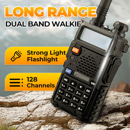 🔥HETT REA 50% RABATT🔥📡 UV-5R Hamradio Långdistans UV5R Two-Way Radio Dualband Walkie-Talkie