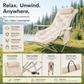 🪑 50% RABATT! 🌿 Bärbar justerbar utomhusfällstol – lätt, stadig och mångsidig – perfekt för trädgården, camping, stranden eller uteplatsen – lätt att bära och sätta upp 🏕️✨