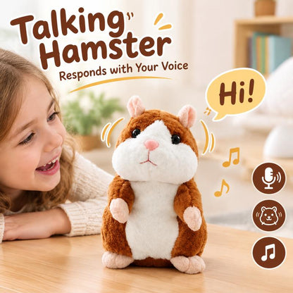 ✨ Pratande hamstergosedjur – upprepar allt du säger, automatiskt huvudskakande, hysteriskt roligt för både barn och vuxna. 🎁