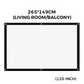 📺 50% RABATT NU! ✨ Högupplöst projektionsduk – 120 tums diagonal med matt vit yta för kristallklar hemmabioupplevelse 🎬🌟
