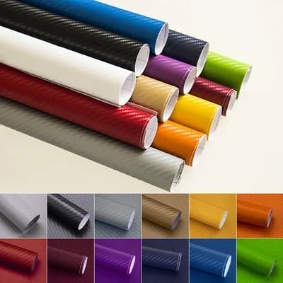 🚗 TIDSBEGRÄNSAT 50 % RABATT! 💨 Kolfibervinylwrap – bubblfri, snygg, tålig ✨