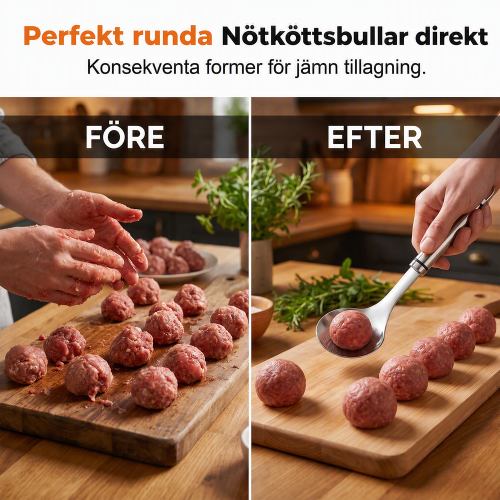 📢📢50% RABATT!! ⏰Köttbulleformare i rostfritt stål