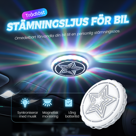 🔈🔈50% rabatt✨🚗【Bilinredning Takljus - Magnetisk Multi-Läges Uppladdningsbar】✨