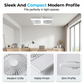 🌬️✨ Dubbel takfläkt med LED-ljus – modern design med fjärrkontroll för vardagsrum och sovrum