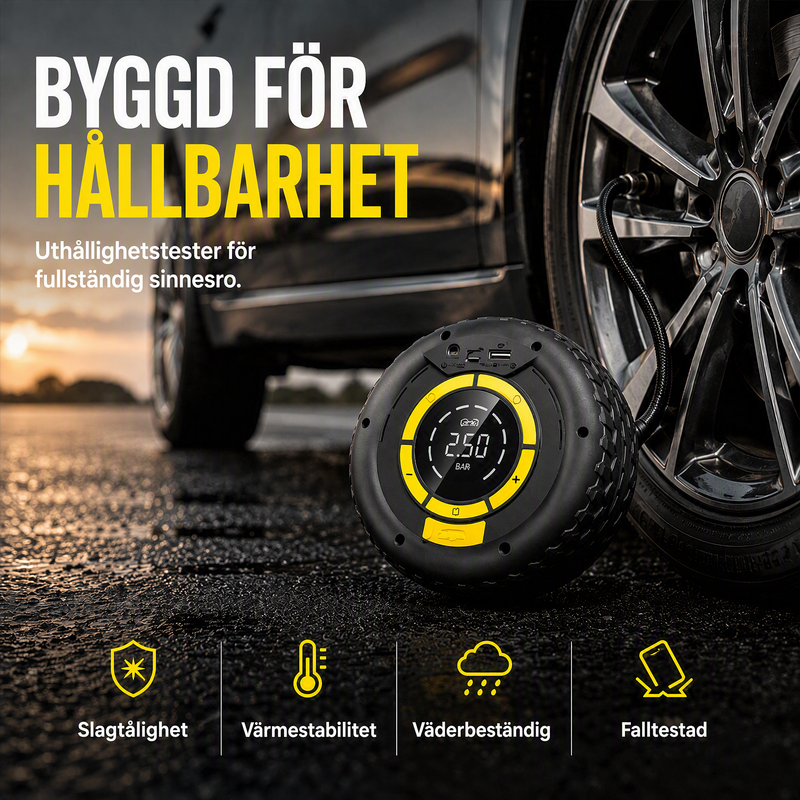 🔋 50 % RABATT NU! 💨 2-i-1: Starthjälp + däckpump – kraftfull, kompakt & pålitlig bärbar kompressor – perfekt för nödsituationer på vägen 🛠️