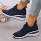 🔥Sista dagen-kampanj 50 % RABATT – Casual dammode, andningsbara korrigering sneakers med strassdekoration