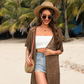 💕Nyhet -50%😍Damernas oversized stickad cardigan – lätt virkad tofskimonko för vår och sommar 🌸