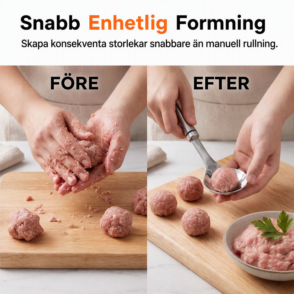 📢📢50% RABATT!! ⏰Köttbulleformare i rostfritt stål