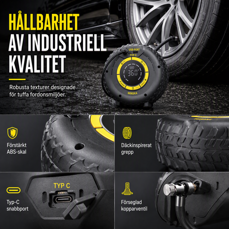 🔋 50 % RABATT NU! 💨 2-i-1: Starthjälp + däckpump – kraftfull, kompakt & pålitlig bärbar kompressor – perfekt för nödsituationer på vägen 🛠️