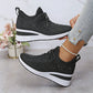🔥Sista dagen-kampanj 50 % RABATT – Casual dammode, andningsbara korrigering sneakers med strassdekoration