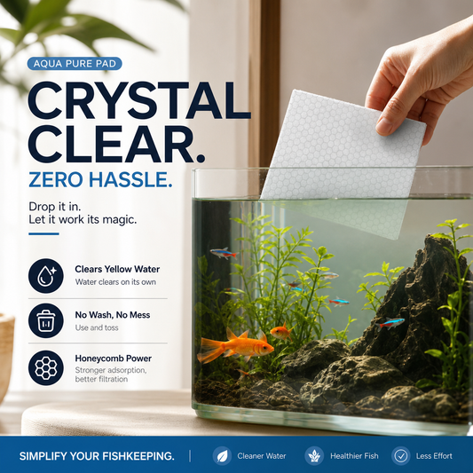 🐠 Akvarieklargörande ark – Klart vatten på 24h | KÖP 1 FÅ 1 GRATIS! ✨