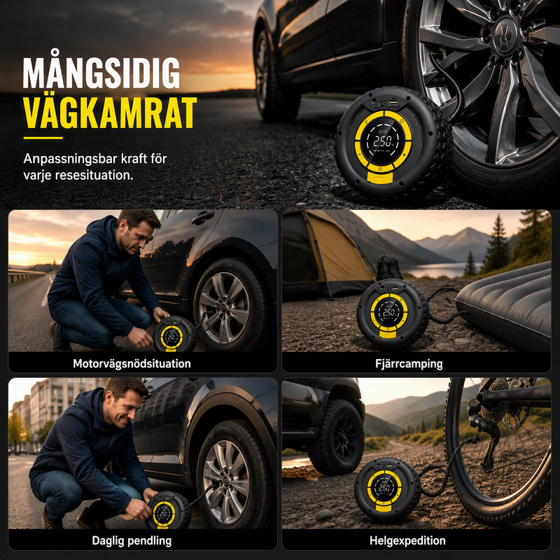 🔋 50 % RABATT NU! 💨 2-i-1: Starthjälp + däckpump – kraftfull, kompakt & pålitlig bärbar kompressor – perfekt för nödsituationer på vägen 🛠️