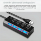 Fristående USB-fördelare med strömbrytare