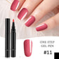 💅 ✨ One Step Nagel Gel Penna 🎨 Gratis Handhållen Mini UV-Nagellampa 💡