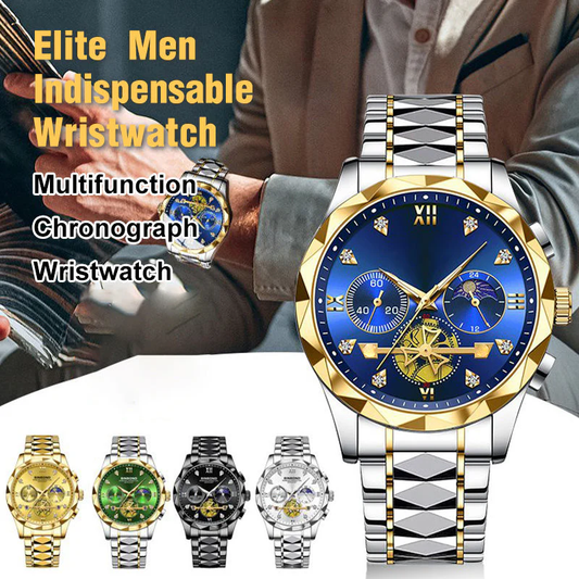 💎Lyxdesign Dodekagon Klocka Ny Multifunktionell Herrarmbandsur