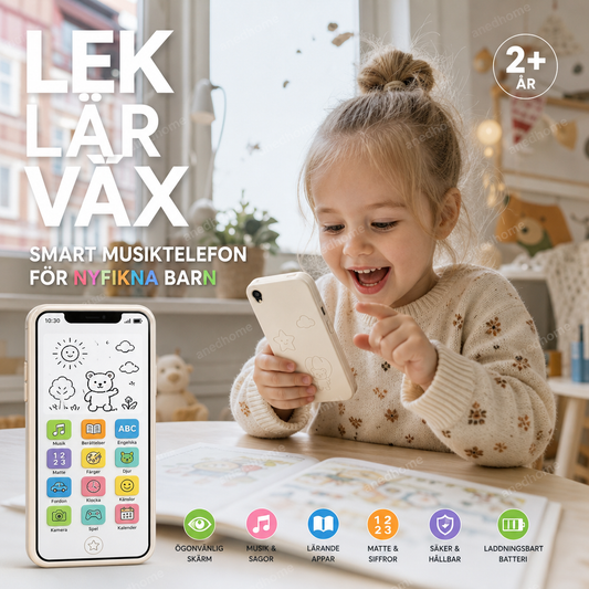 📱✨Lärande smartphone för barn ｜Pedagogisk & ögonvänlig leksak