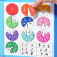 🎁Montessori Magnetisk bok Fraktionspussel för barn