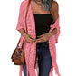 💕Nyhet -50%😍Damernas oversized stickad cardigan – lätt virkad tofskimonko för vår och sommar 🌸