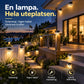 ☀️💡 Solcellsdriven LED-vägglampa för takränna – dekorativ utomhusbelysning för en mysigare uteplats 🏡✨