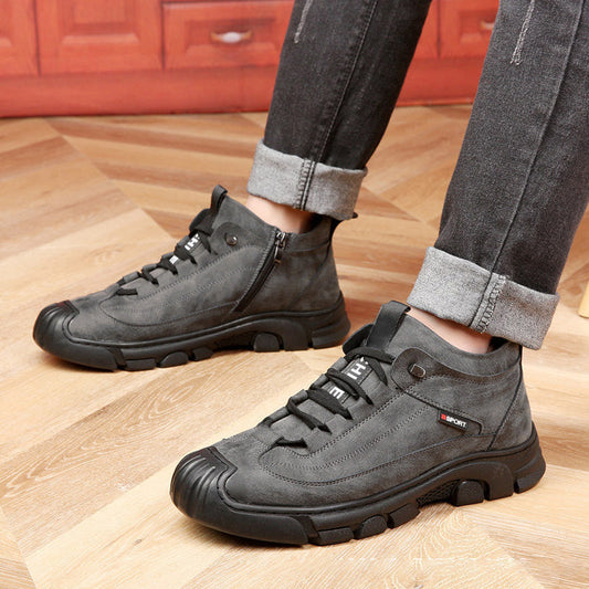 🔥⏰50 % RABATT!!!🔥✨Nya fashionabla herrsneakers med dragkedja👟