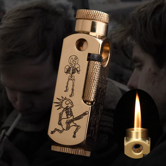 ❤️‍🔥 Mässing Retro Antik-Stil Snidad Kerosentändare