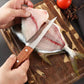 Professionell rostfri benkniv