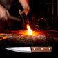 Professionell rostfri benkniv