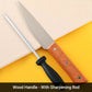 Professionell rostfri benkniv