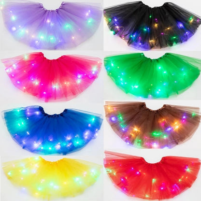 ✨🧚‍Barnens favoritkjol!✨✨Magisk och lysande LED tutu-kjol