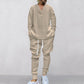 💥Anlände idag - 49%💥 2-Delat Herrset Bestående av Baggy Sweatshirt med V-Ringning och Joggingbyxor