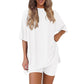 💞SISTA DAGENS ERBJUDANDE - 50% RABATT🌸 Sommarset med två delar, löst och casual, för kvinnor💃