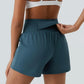 ✨️ 2025 Het försäljning 49% OFF🥰 2-i-1-yogashorts med hög midja och sidofickor