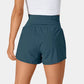 ✨️ 2025 Het försäljning 49% OFF🥰 2-i-1-yogashorts med hög midja och sidofickor