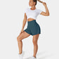 ✨️ 2025 Het försäljning 49% OFF🥰 2-i-1-yogashorts med hög midja och sidofickor