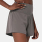✨️ 2025 Het försäljning 49% OFF🥰 2-i-1-yogashorts med hög midja och sidofickor