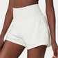 ✨️ 2025 Het försäljning 49% OFF🥰 2-i-1-yogashorts med hög midja och sidofickor