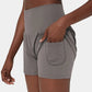✨️ 2025 Het försäljning 49% OFF🥰 2-i-1-yogashorts med hög midja och sidofickor
