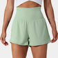 ✨️ 2025 Het försäljning 49% OFF🥰 2-i-1-yogashorts med hög midja och sidofickor