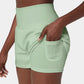 ✨️ 2025 Het försäljning 49% OFF🥰 2-i-1-yogashorts med hög midja och sidofickor