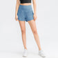 ✨️ 2025 Het försäljning 49% OFF🥰 2-i-1-yogashorts med hög midja och sidofickor