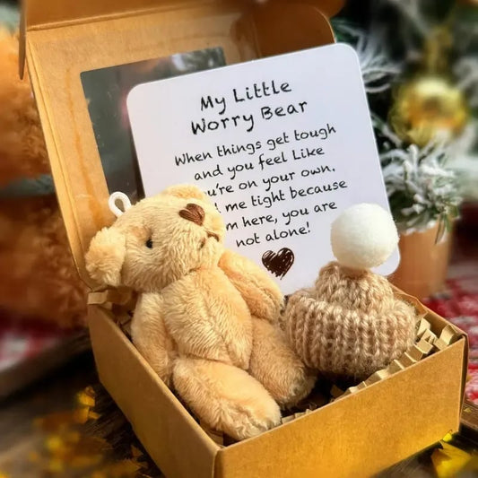 ✨Köp 1 Få 1 gratis✨Handgjord Mini Plush Nallebjörn i Låda