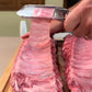 Rostfritt stål BBQ-revbenskinnare